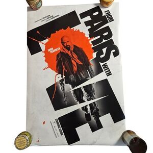 From Paris With Love 2010 Original Teaser Movie Poster 27x40 John Travolta D/S